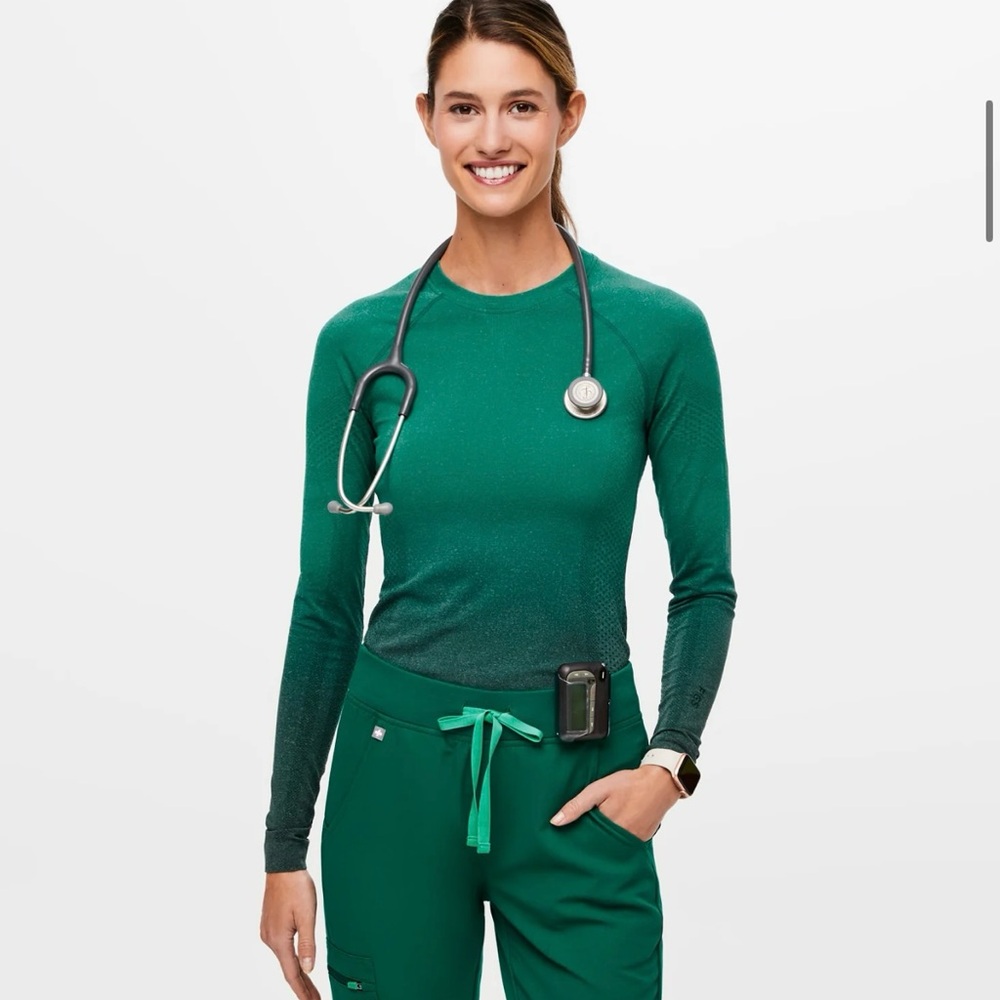 Hunter Green Scrub Set